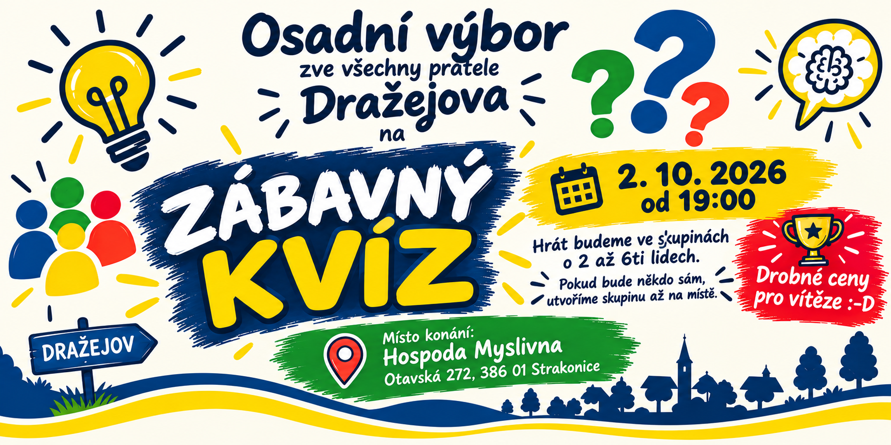 Přečtete si více ze článku Zábavný kvíz – 2.10.2026 19:00
